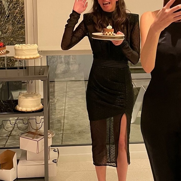 Zhivago Black Sheer Dress - Picture 4 of 6